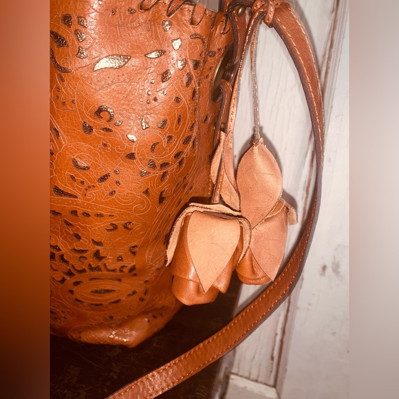 Patricia Nash Italian Leather Cut Out Tote-satchel Bag-NWOT. - Picture 6 of 10